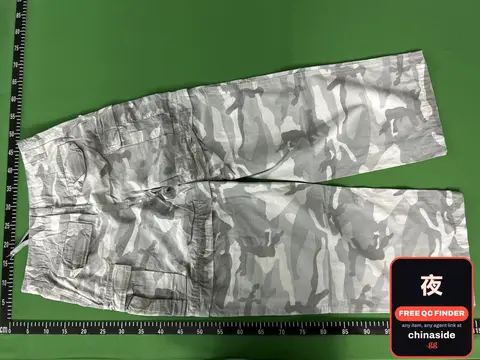 Distressed Camo Cargo Pants