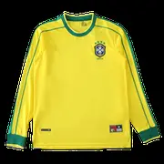 1998 retro Brazil home Long sleeved retro Fan version