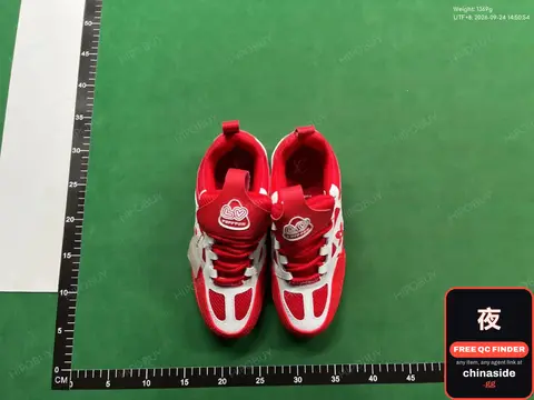 Red and White Sneakers
