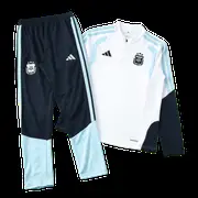 2026 FIFA World Cup Argentina White Half zip training suit set