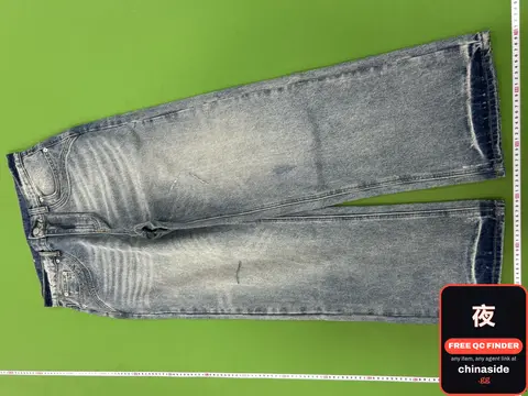Washed Ripped Wide Leg Jeans