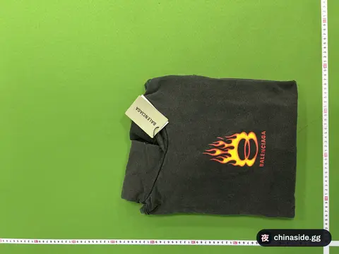 Small Balala Flame Sleeves Dark Grey Distressed Hoodie
