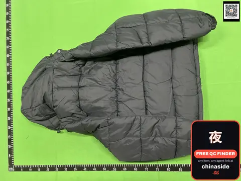 Unisex Embroidered Hooded Padded Jacket