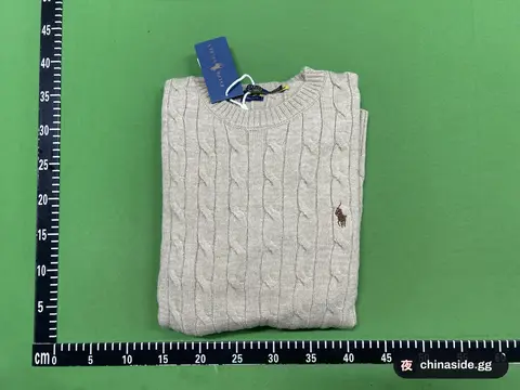 Ralph Lauren Style Cable Knit Crewneck Sweater