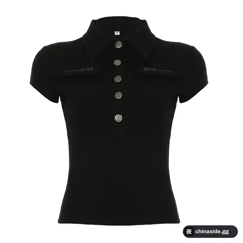 Retro stand-up collar short style