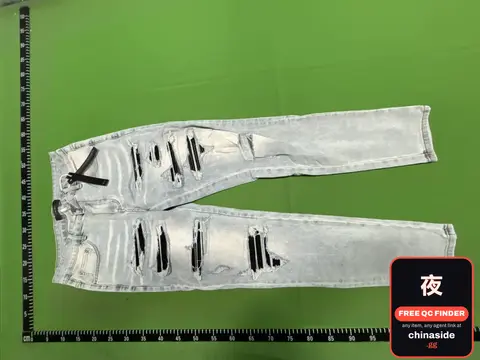 Silver Ripped Jeans