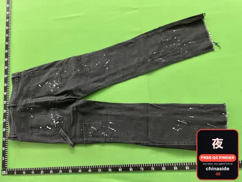 Black Paint Splatter Jeans