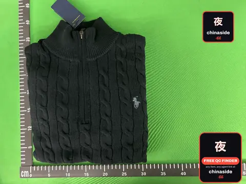 Half-Zip Cable-Knit Sweater