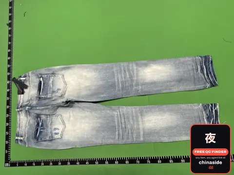 DX12-3 Washed Distressed Ripped Jeans