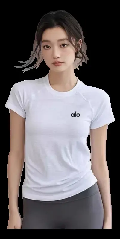 Alo Tee - White Fitted