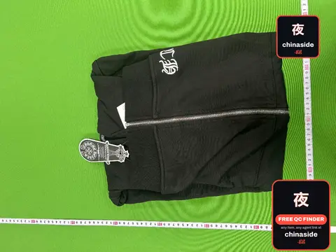 Hooded Zip-Up Jacket With Cross Design