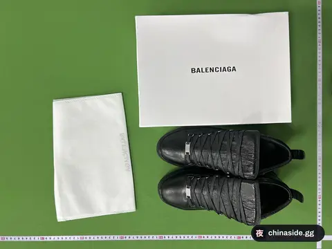 Men's Leather High-Top Shoes