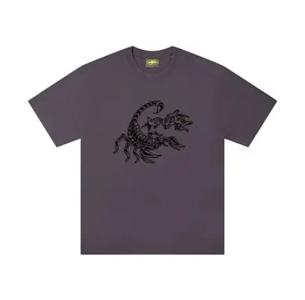 Corteiz Tee - Charcoal Scorpion