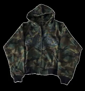 Broken Planet Camo zip hoodie