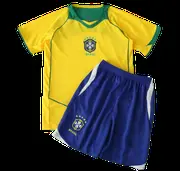 04 season Brazil home Kids kit