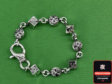 Sterling Silver Dice Bracelet