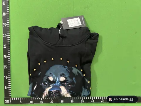 Dog-Head Printed Fleece Hoodie