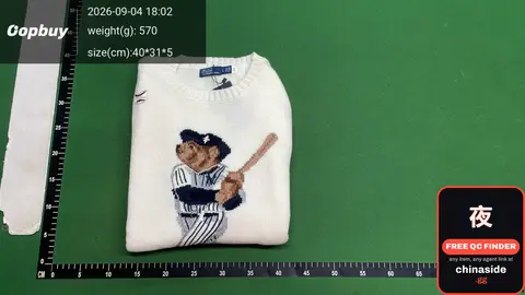Baseball Bear Sweater