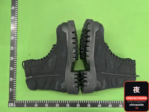 Black Lace-Up Boots