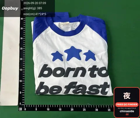 Blue and White Long Sleeve T Shirt