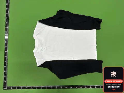 Black and White Color Block Tee