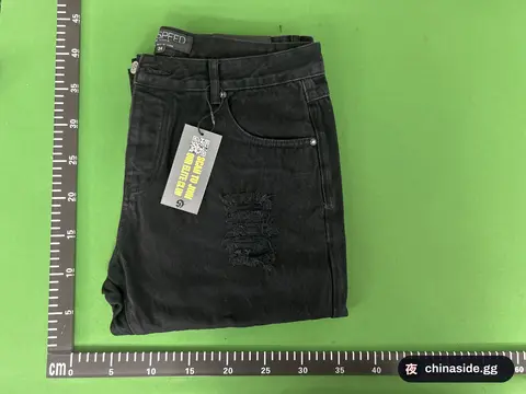 Slim-fit Straight-leg Graffiti Jeans