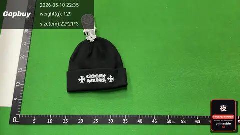 Black Beanie With Crosses