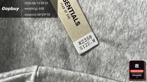 Fog Essentials Black Letter Hoodie