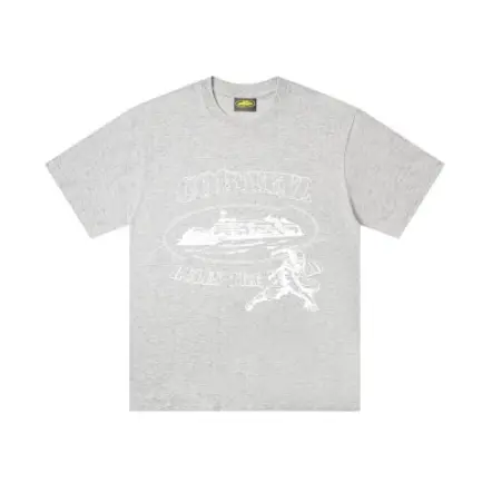 Corteiz Tee - Grey Tonal Print