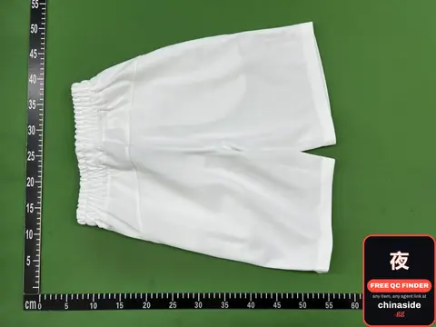 White Elastic Waist Shorts
