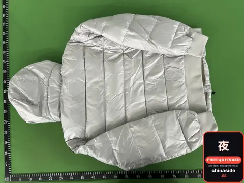 Silver Quilted Puffer Jacket