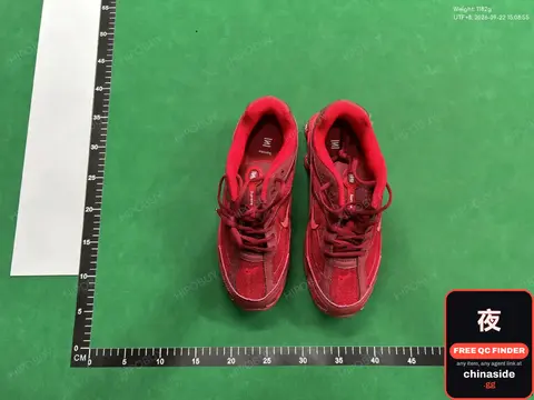 Red Lace-Up Sneakers