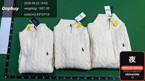 Ralph Lauren Cable Knit Zip Neck Sweater