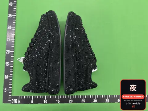 Black Rhinestone Sneakers