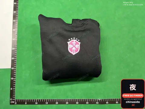 Black T-Shirt With Pink Logo