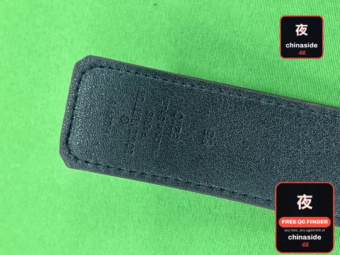 Leather Belt with Printed Letters