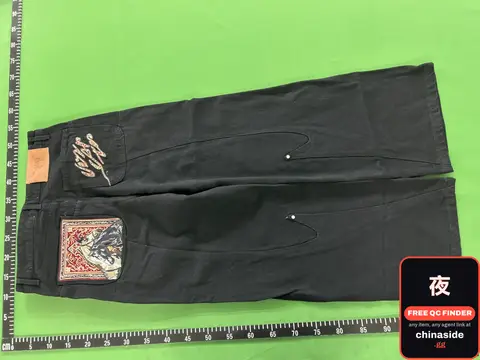 Black And White Double-Horse Jeans