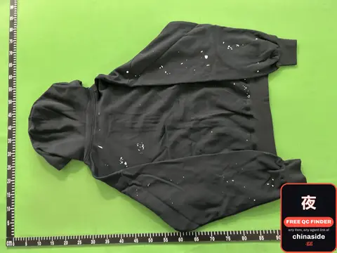Black Hoodie with White Splatter