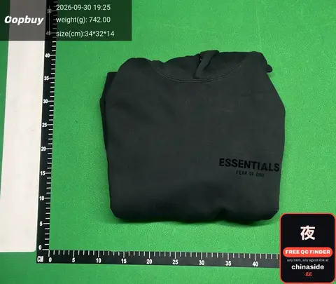 ESSFOG Black Flocking Hoodie