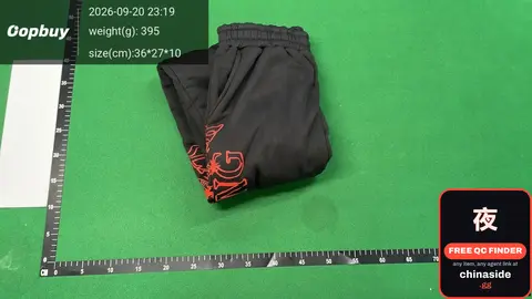 Black Graphic Pants