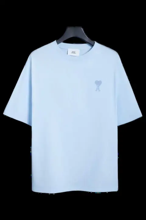 Ami Tee - Sky Blue Heart Logo