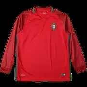 16 season Portugal home retro Long sleeve Fan version
