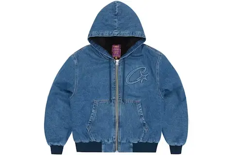 Corteiz Embossed C-Star Denim Work Jacket