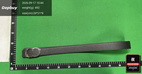 CD Letter Embroidery Leather Belt