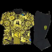 2425 Brazil Jesus yellow Training suit set