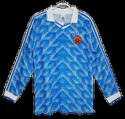 1988 season East Germany home Long sleeved Retro Fan version