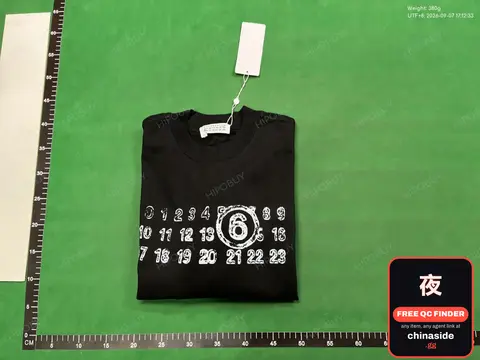 Black T-Shirt With Number Design