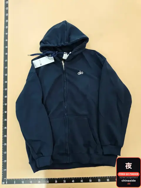 Navy Blue Full-Zip Jogger Set