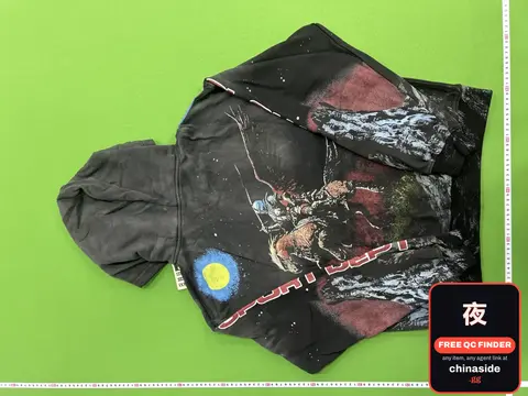 V-style Vintage Distressed Hoodie