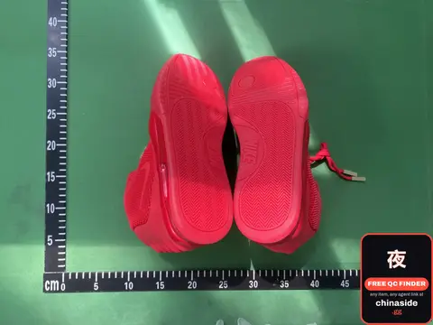 Red Velcro High-top Sneakers